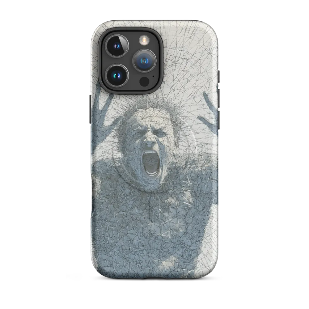 Breaking Free: An Expression of Anguish | Phone Case |  16 Pro Max | MagSafe® Tough Case | Matte