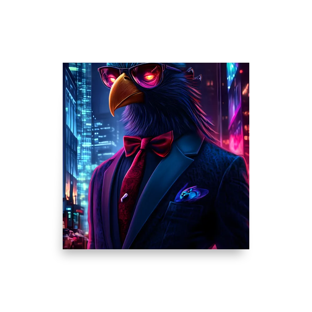 The Dapper Avian | Poster | 14″×14″