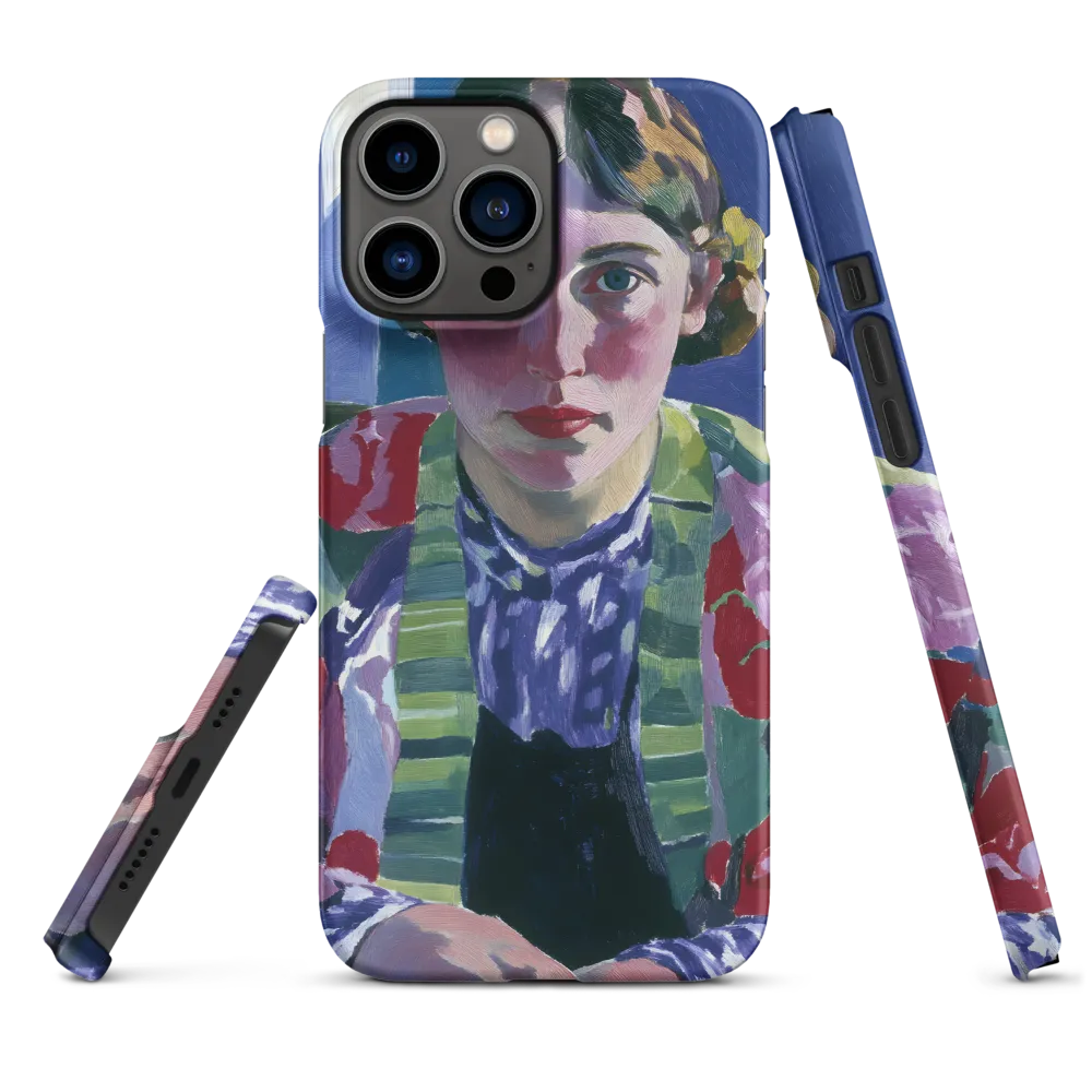 Vibrant Gaze: A Modernist Portrait