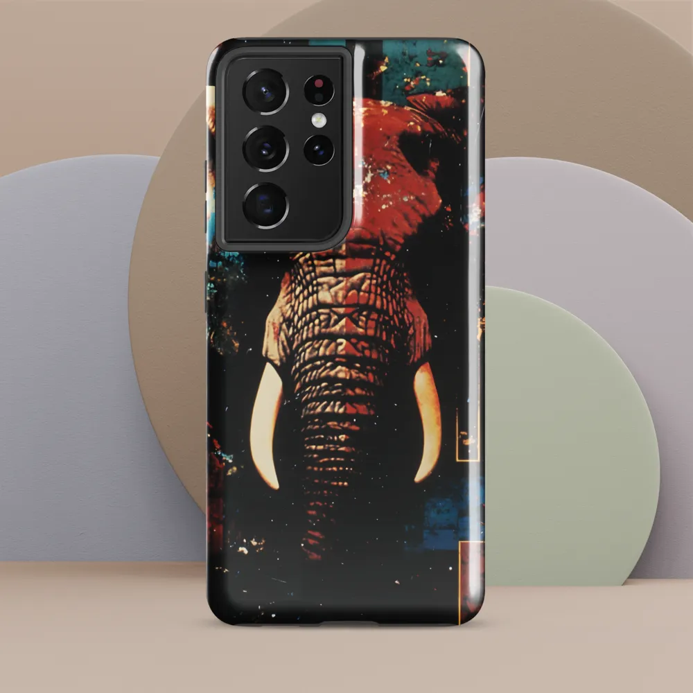 Majestic Mosaic: The Elephant | Phone Case |  S21 Ultra | Tough Case | Glossy