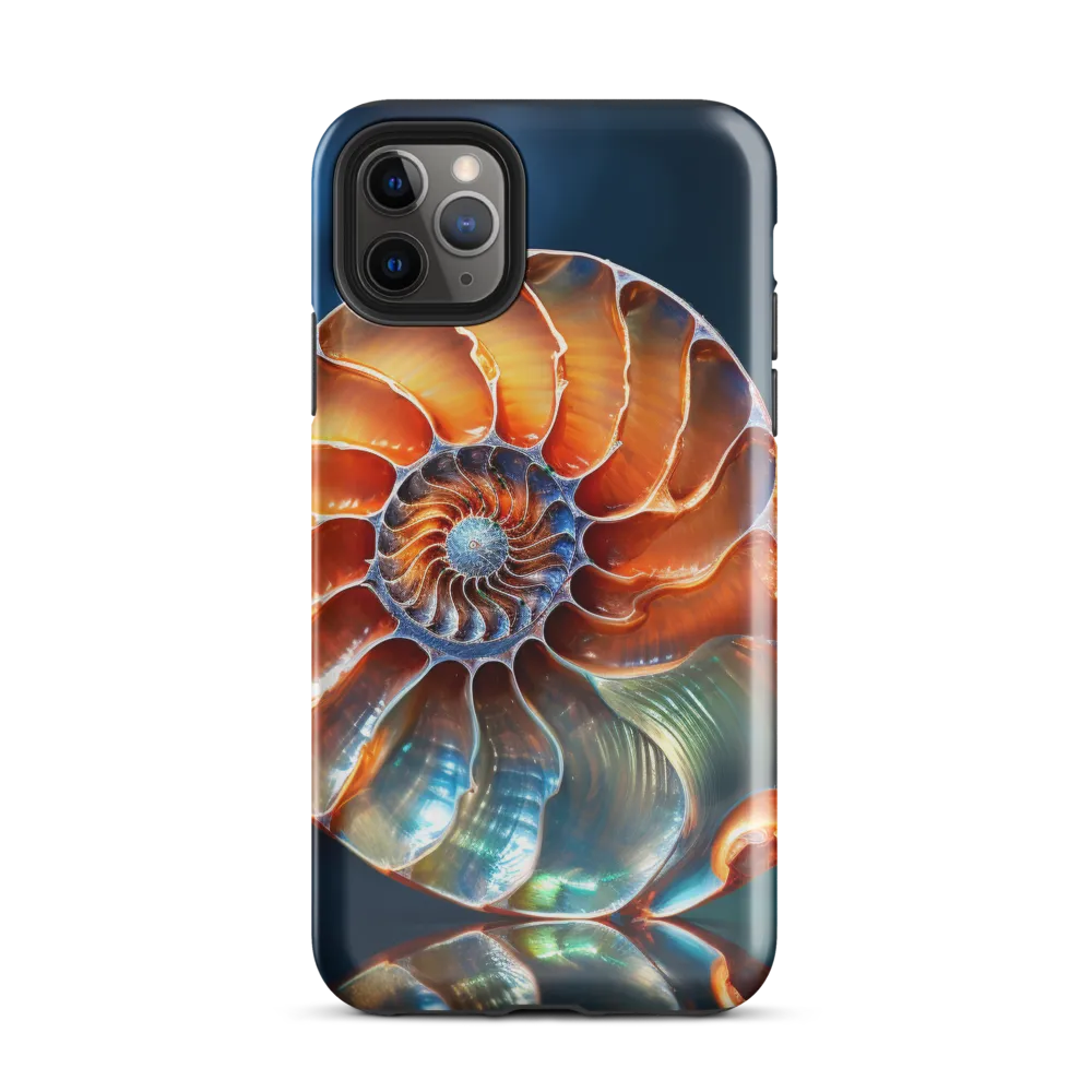 Elegance of the Nautilus Shell | Phone Case |  11 Pro Max | Tough Case | Glossy