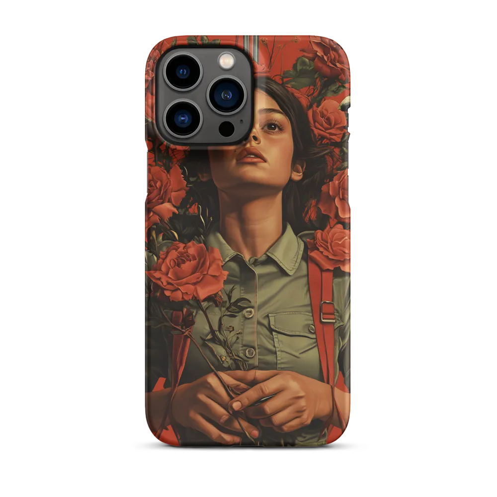 Harmony and Strength: A Portrait Among Roses