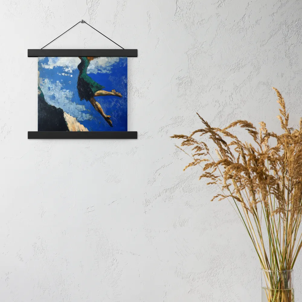 Boundless Ascent | Poster With Black Wood Hanger | 10″×10″