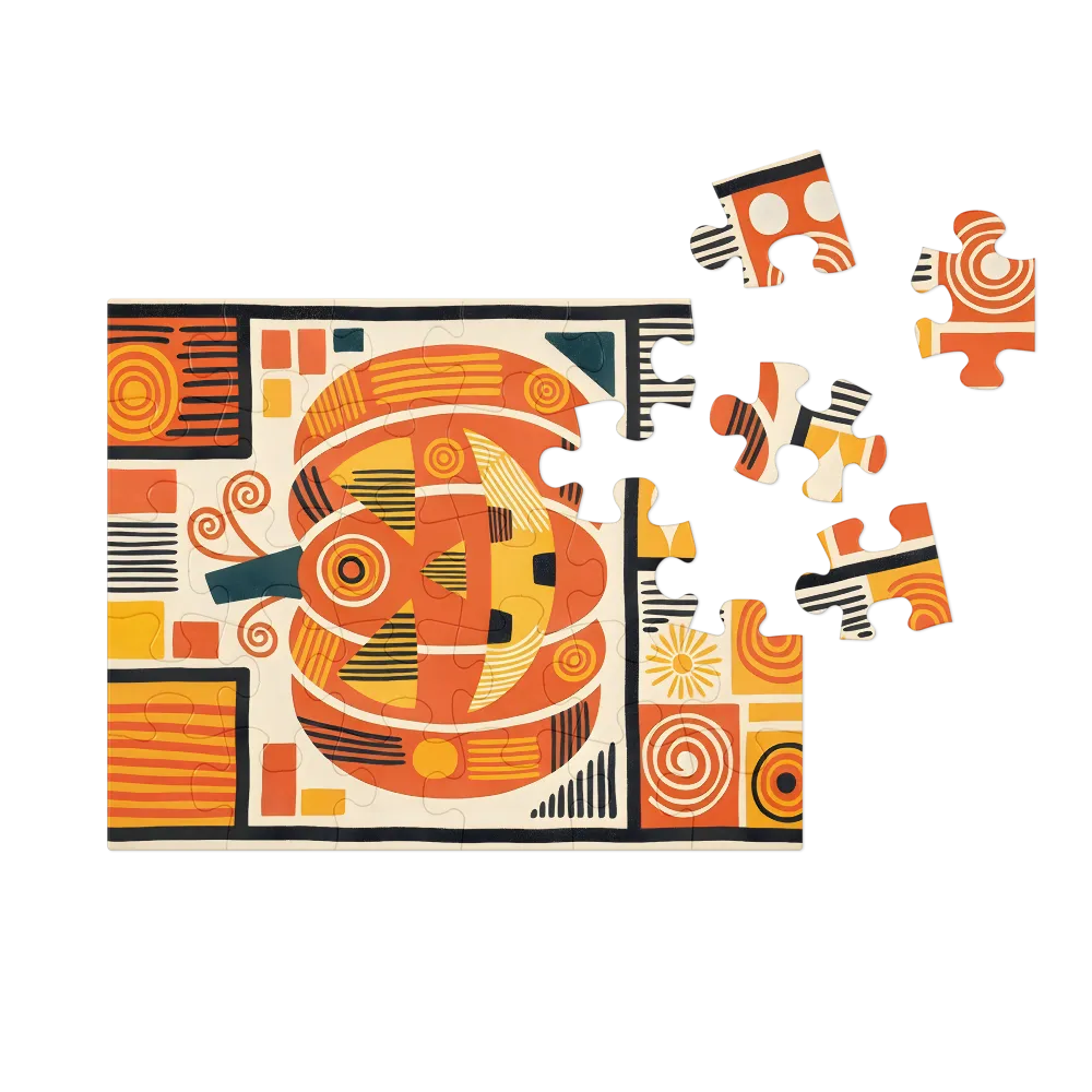 Mid-Century Jack-o'-Lantern 
 Jigsaw Puzzle in Tin Box