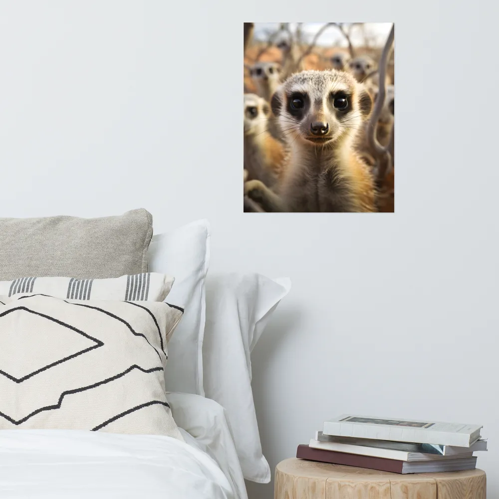 Curious Meerkats in Community | Poster | 16″×20″