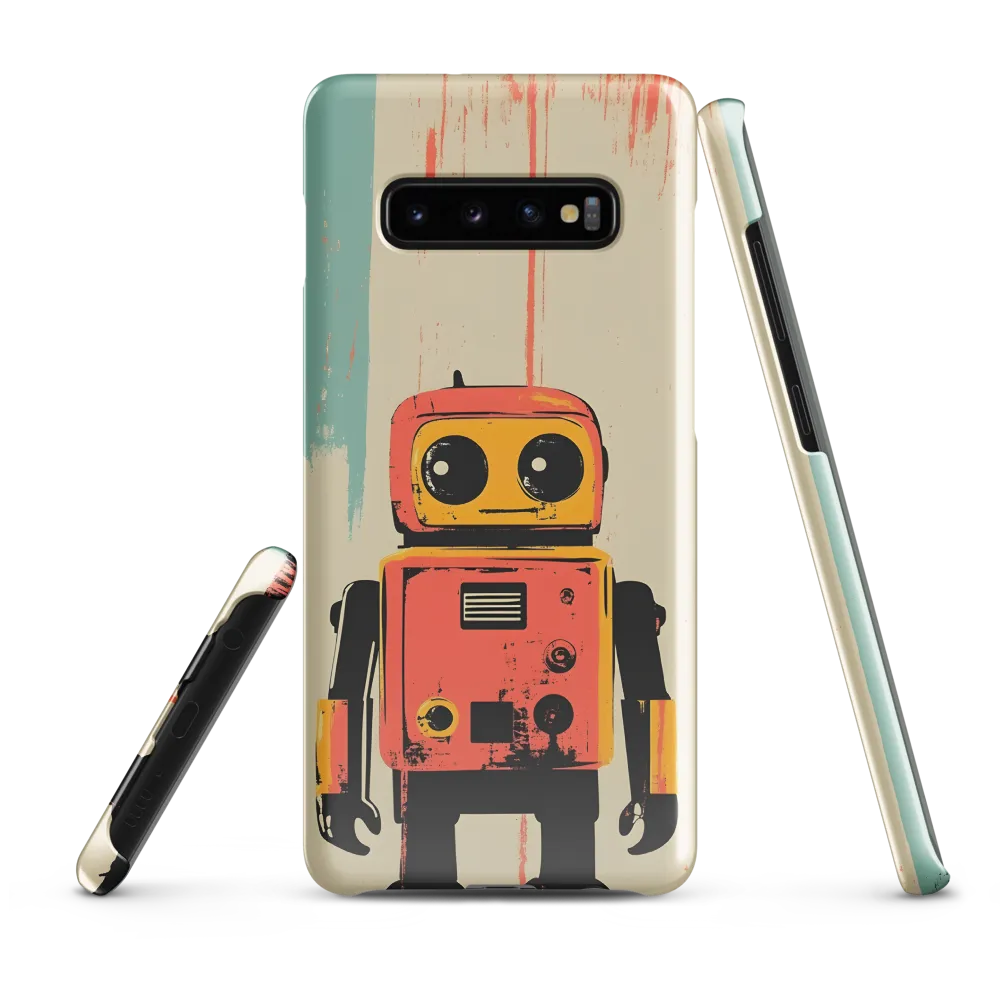 Retro Robot Charm | Phone Case |  S10 Plus | Snap Case | Glossy