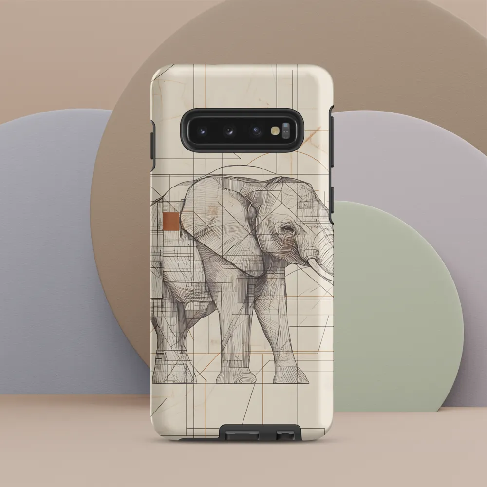 Geometric Elegance: The Steel Elephant