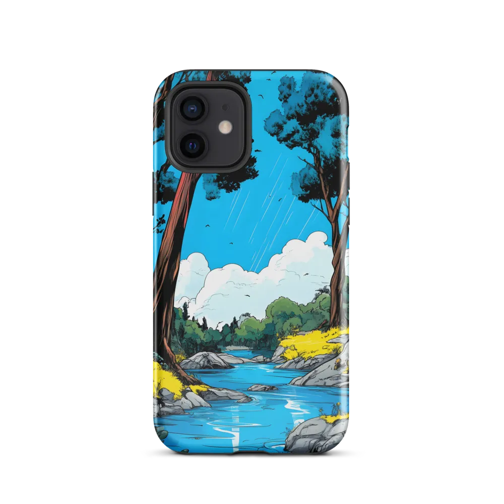 Tranquil River in a Comic Landscape