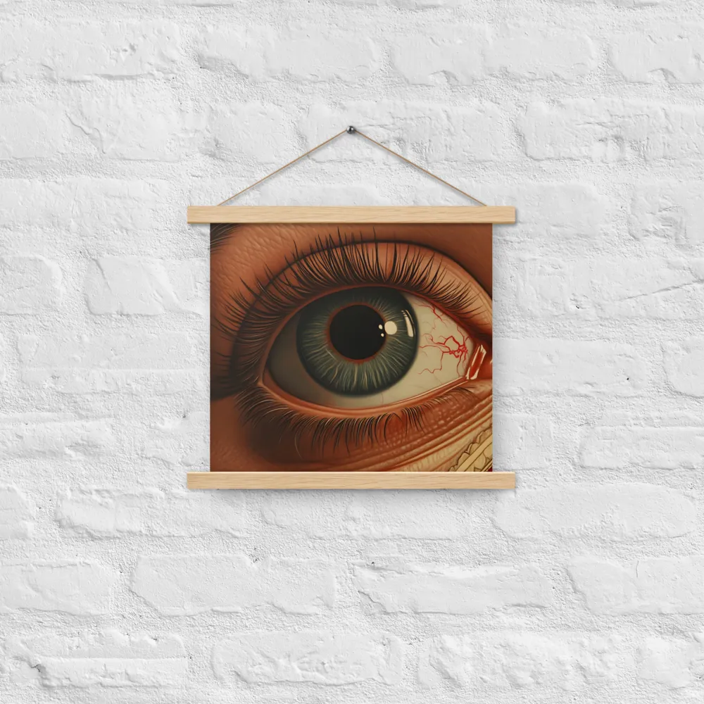 The Gaze of Anatomy | Poster With Oak Wood Hanger | 14″×14″