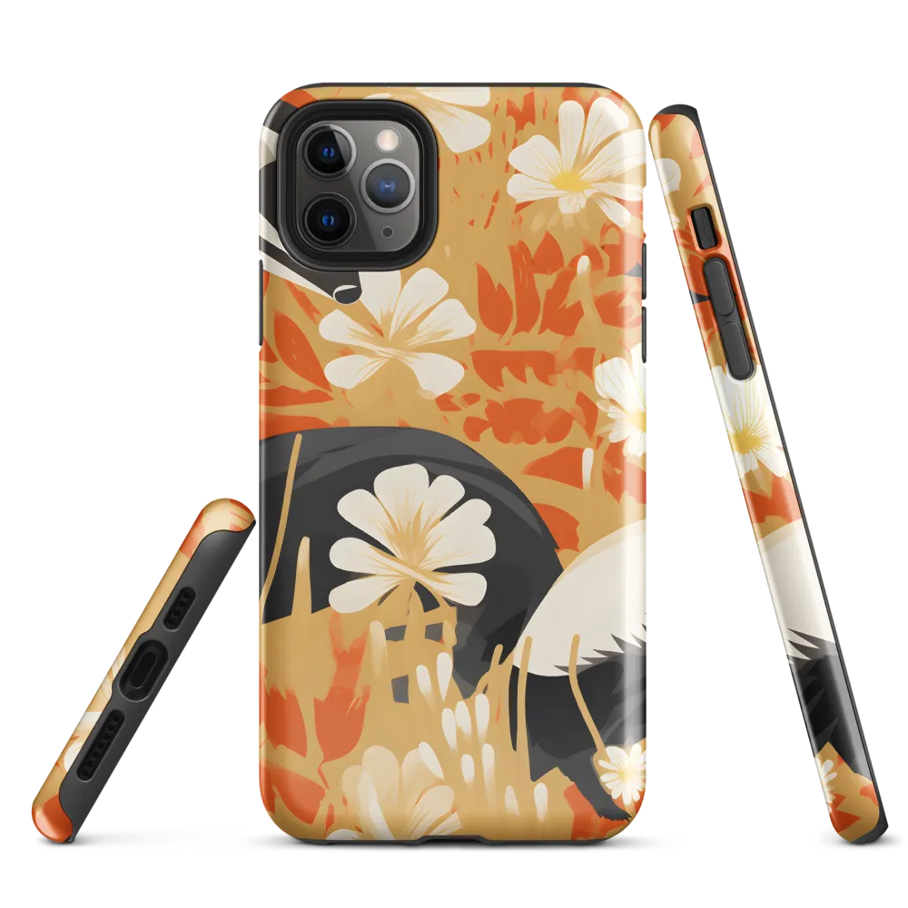 Whimsical Badgers in Bloom | Phone Case |  11 Pro Max | Tough Case | Glossy