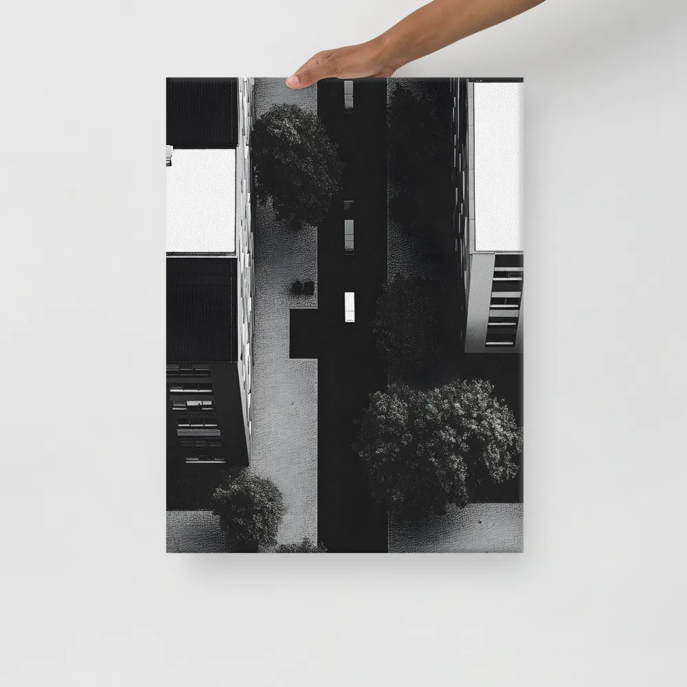 Urban Serenity from Above | Canvas | 18″×24″