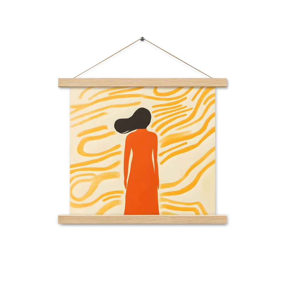 Connection to Serenity | Poster With Oak Wood Hanger | 14″×14″
