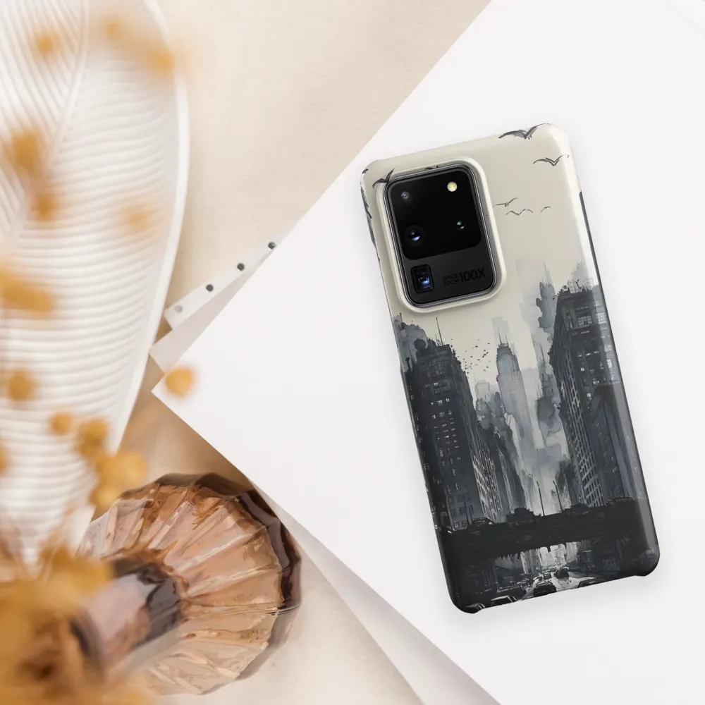 City Whispers: A Monochrome Reflection | Phone Case |  S20 Ultra | Snap Case | Matte