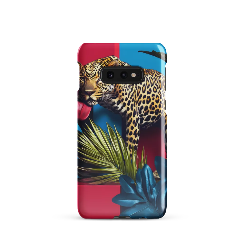 Playful Leopard in Vibrant Paradise