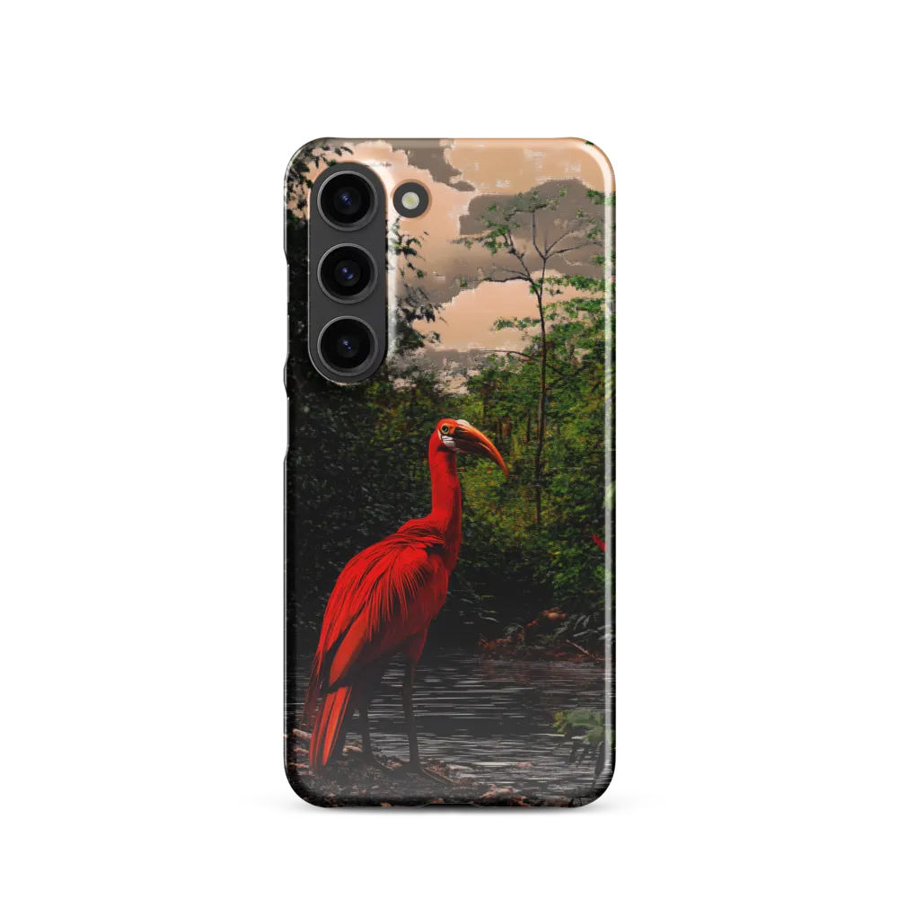 Enigmatic Elegance: The Scarlet Observer