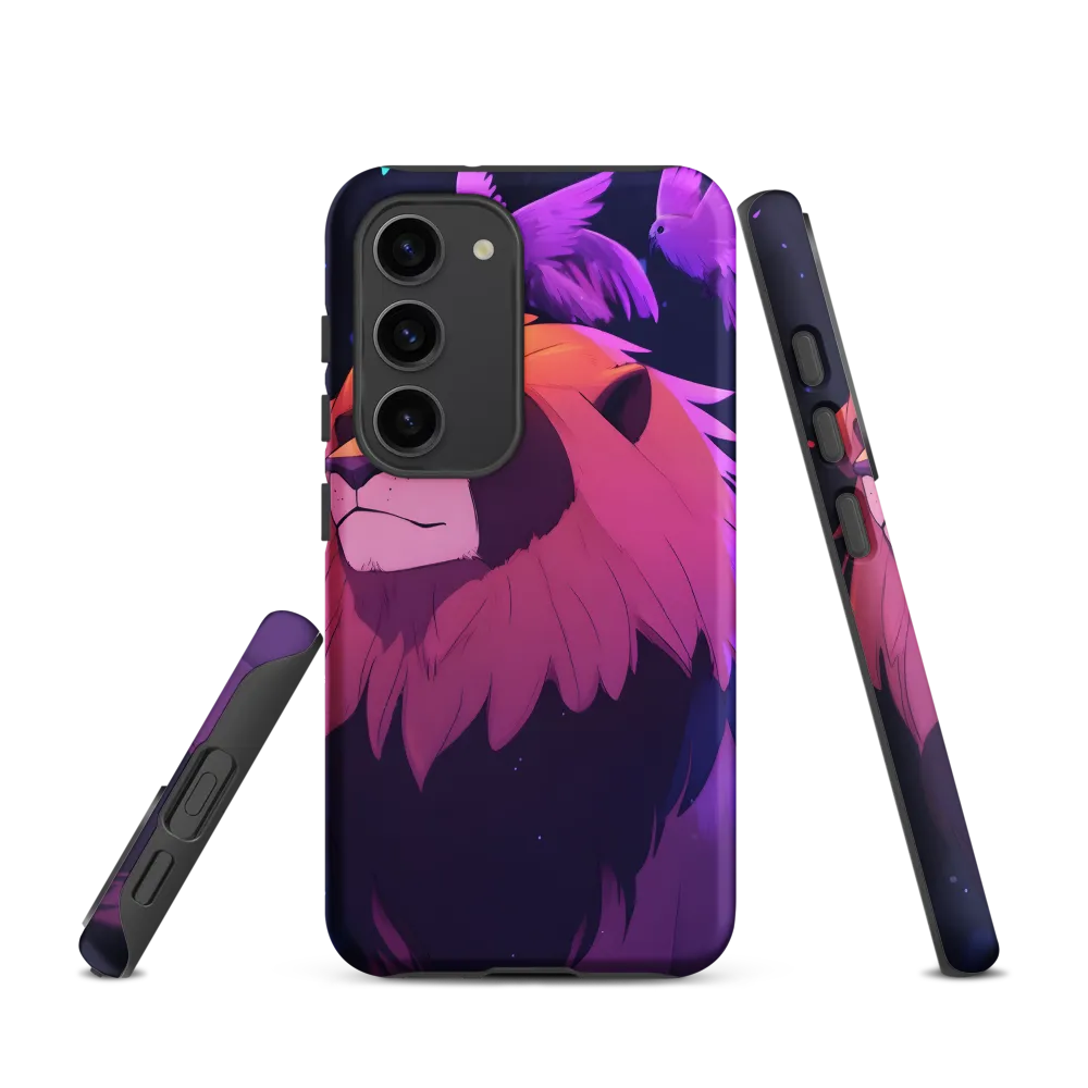 Regal Serenity: The Majestic Lion | Phone Case |  S23 | Tough Case | Matte