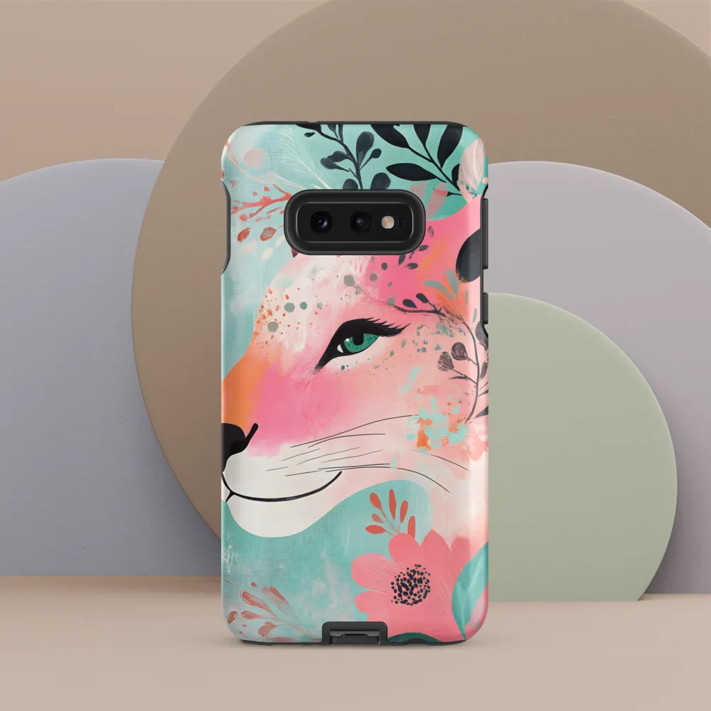 Whimsical Majesty: A Floral Lion