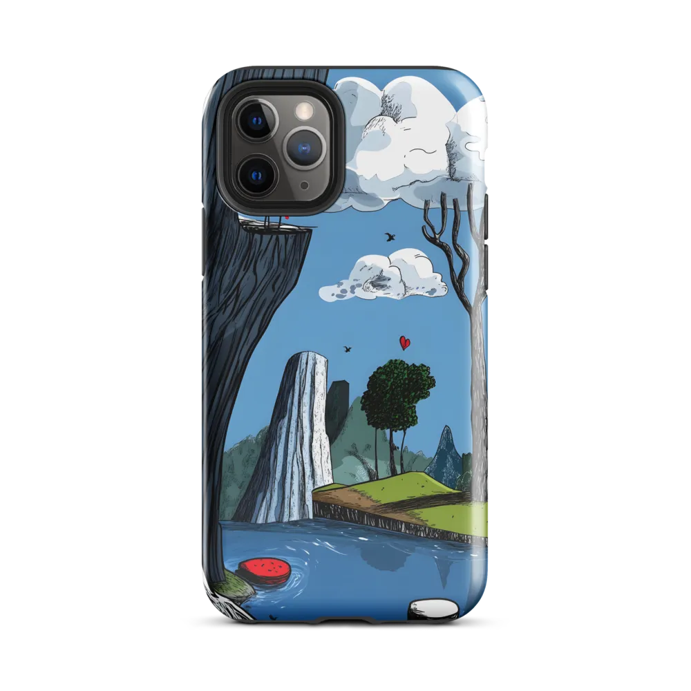 Whimsical Cliffside Reflections