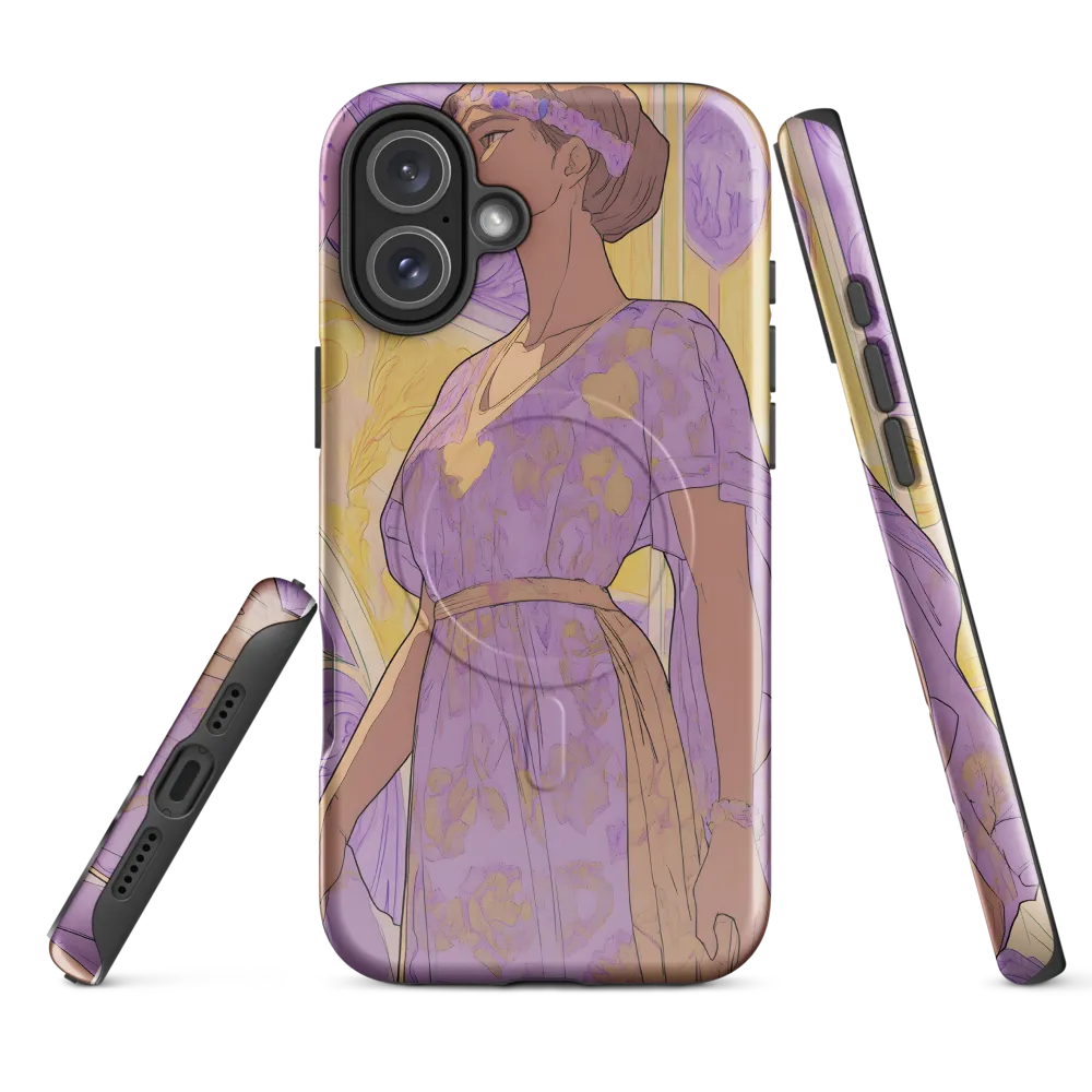 Elegance in Floral Harmony | Phone Case |  16 Plus | MagSafe® Tough Case | Glossy