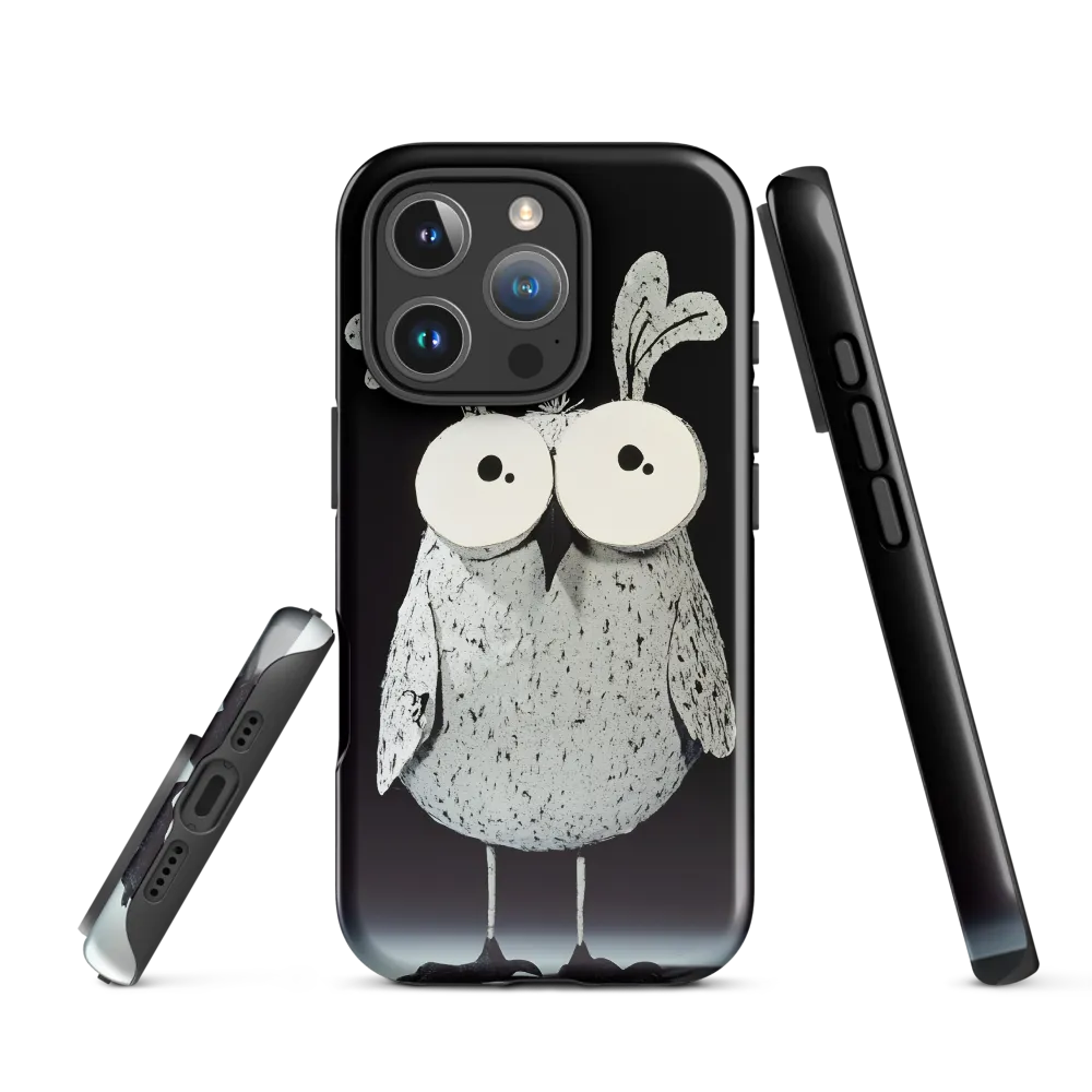 Whimsical Owl in Paper Cutout | Phone Case |  16 Pro | Tough Case | Glossy