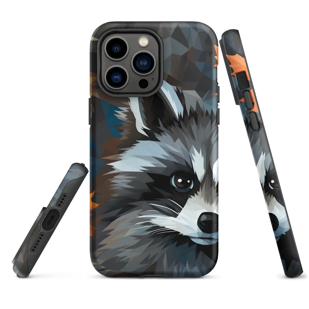 Whispers of Autumn: The Raccoon's Gaze