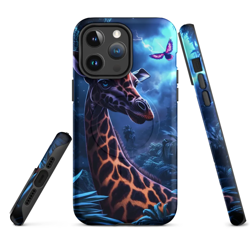 Mystical Giraffe in Twilight Jungle