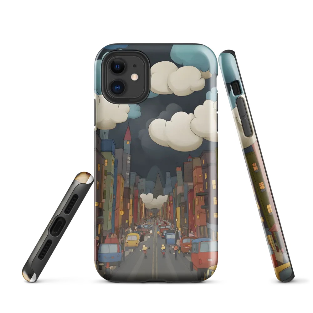 Urban Symphony: A City Awakens at Dusk | Phone Case |  11 | Tough Case | Glossy