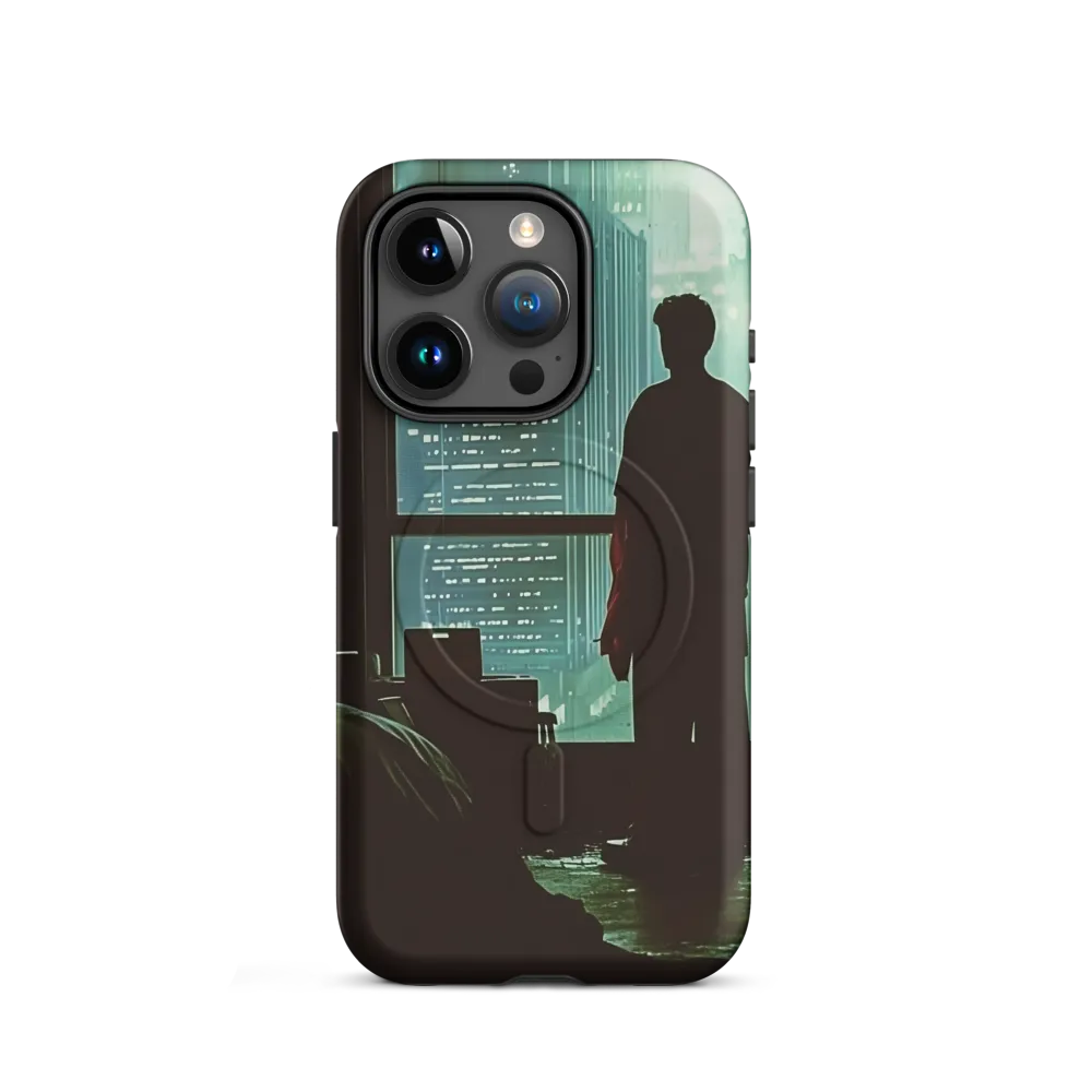 Silent Contemplation in a Futuristic Dystopia