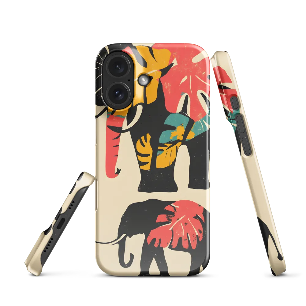 Tropical Elegance: The Elephant's Dance | Phone Case