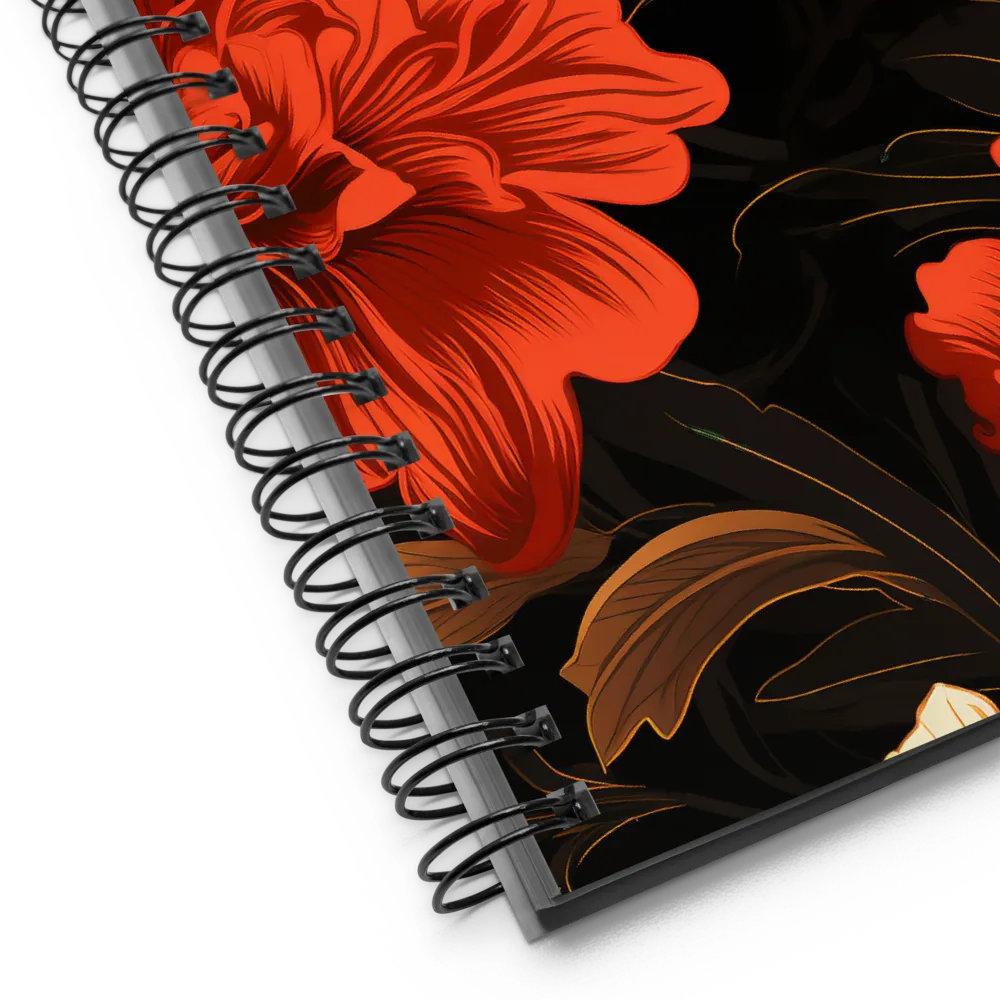 Elegance in Bloom | Spiral Notebook