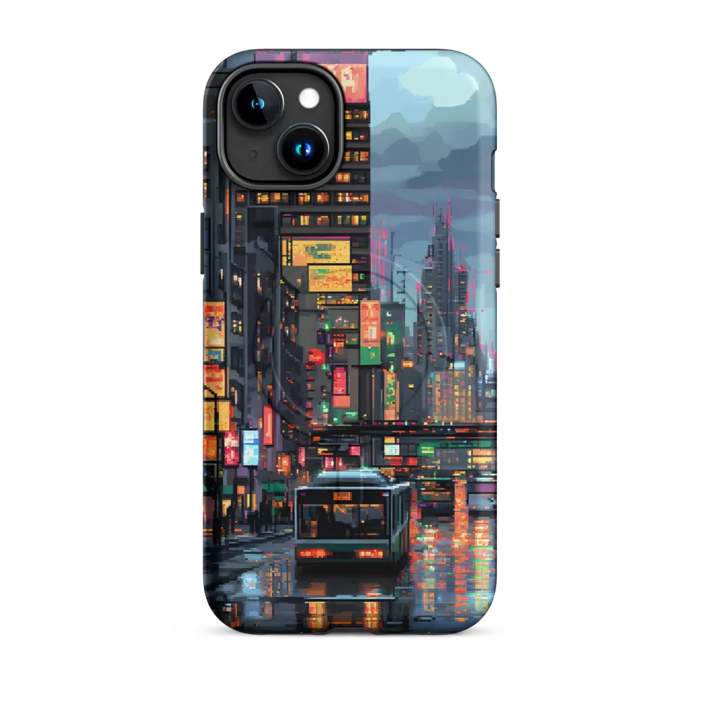 Neon Dreams: A Pixelated Urban Night