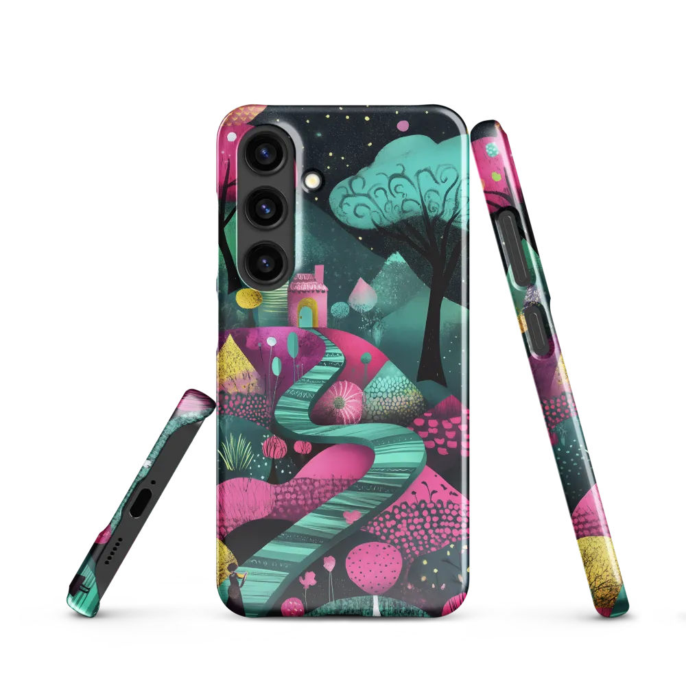 Whimsical Journey through Colorful Lands | Phone Case |  S24 | Snap Case | Glossy