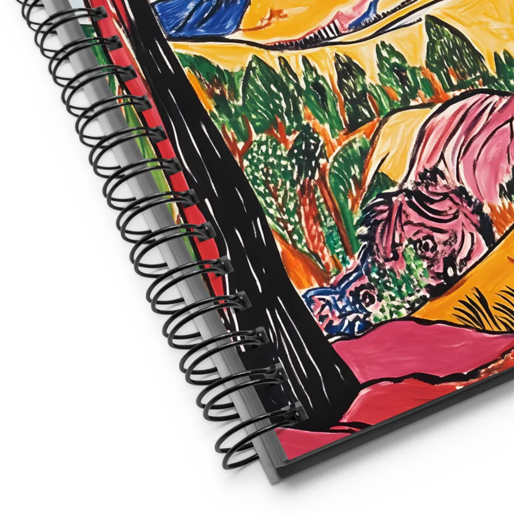 Vibrant Nature's Embrace | Spiral Notebook