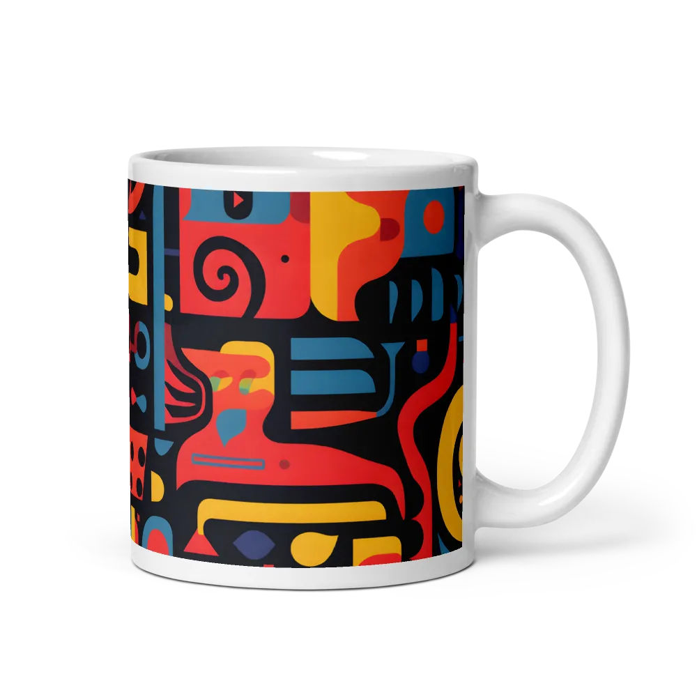 Mosaic of Playful Patterns | Mug with White inside | 11 oz