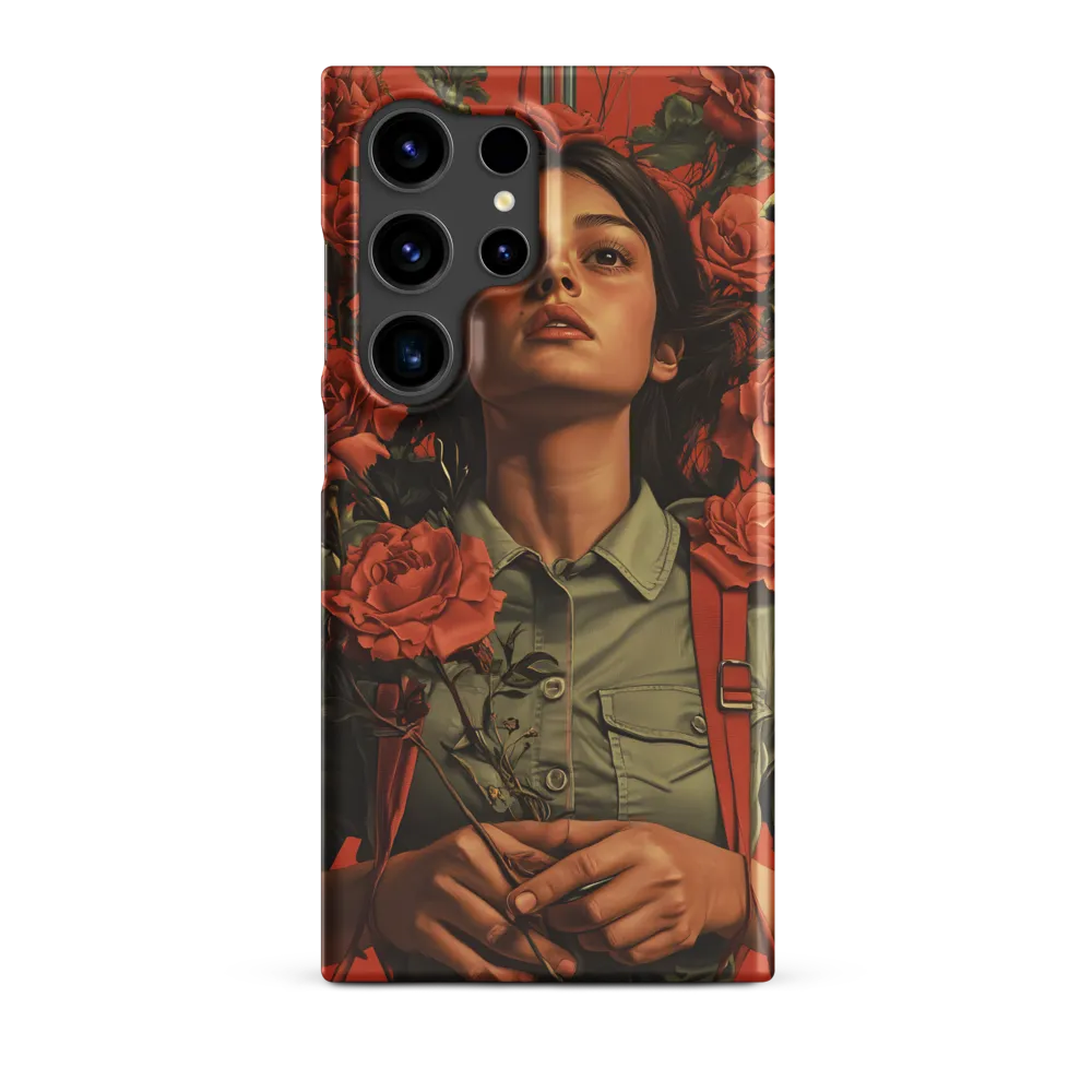 Harmony and Strength: A Portrait Among Roses