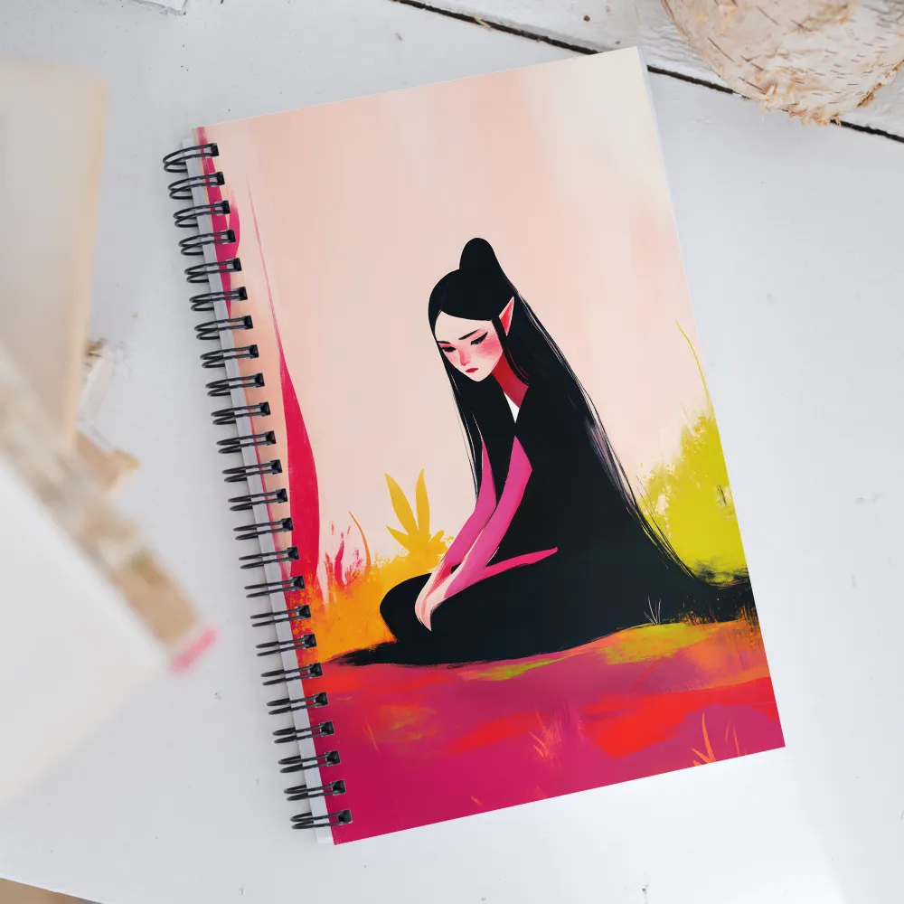 Whispers of Solitude | Spiral Notebook