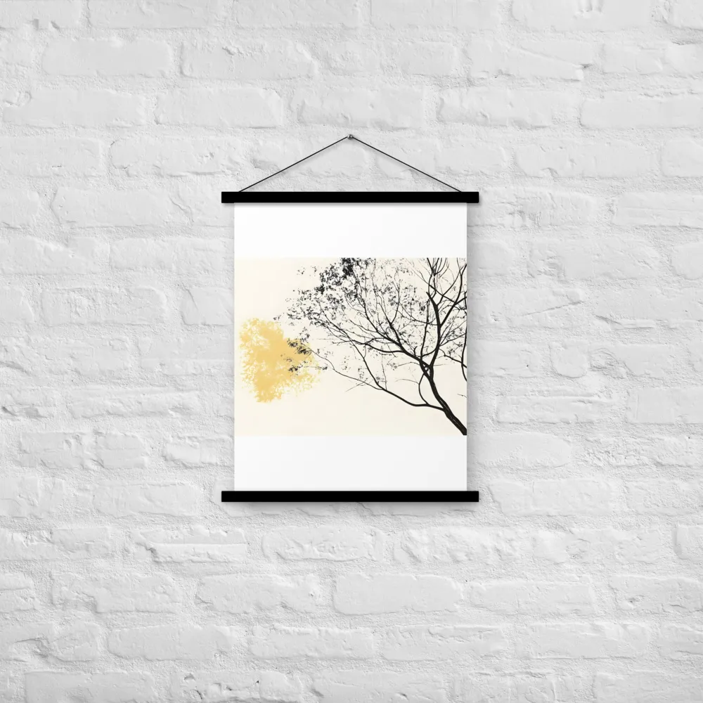 Whispers of Solitude | Poster With Black Wood Hanger | 18″×24″