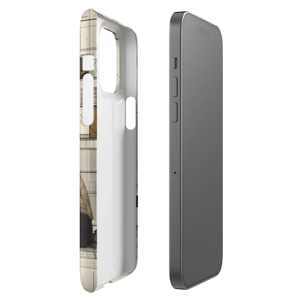 Quiet Reflections in Line | Phone Case |  14 Pro Max | Snap Case | Matte