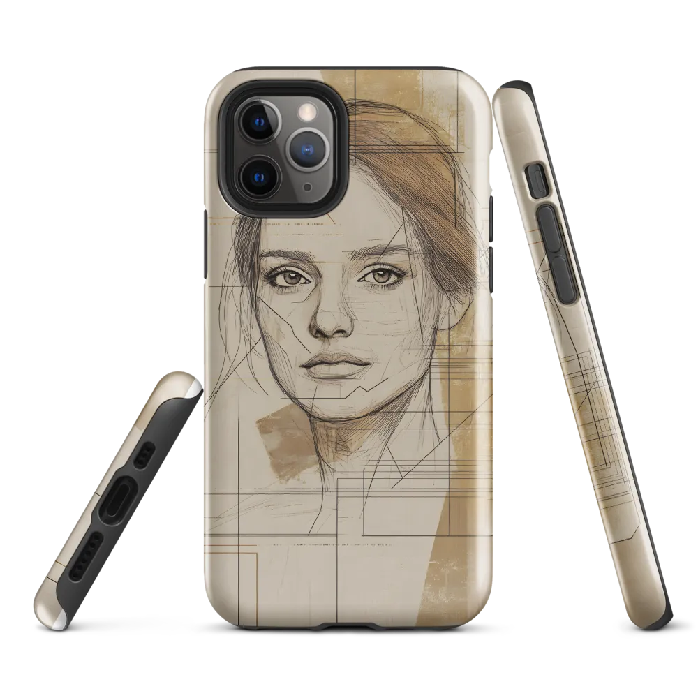 Geometric Elegance: A Modern Portrait
