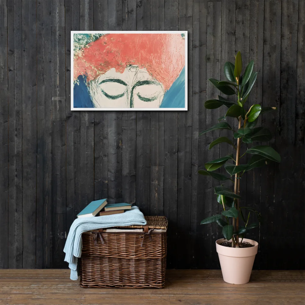 Serenity in Bloom | Canvas with White Frame | 20″×30″