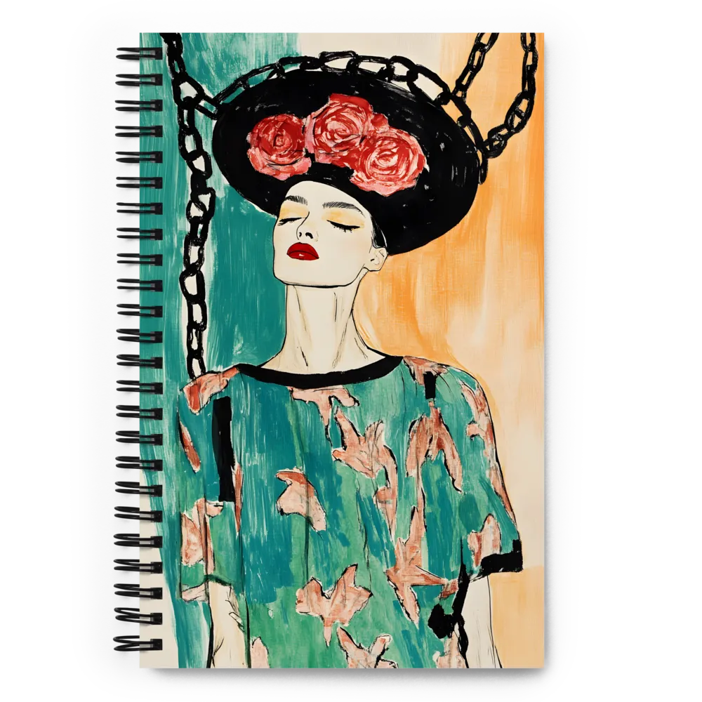 Portrait of Elegance | Spiral Notebook