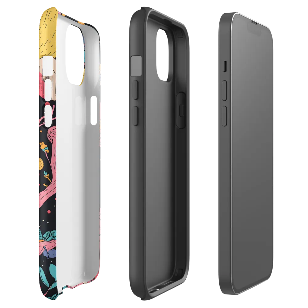 Whimsical Cosmic Owl | Phone Case |  14 Plus | Tough Case | Matte