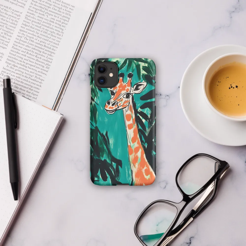 Curious Giraffe in Lush Greenery | Phone Case |  11 | Snap Case | Matte
