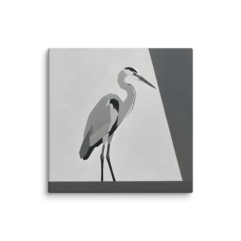 Geometric Heron 
 Canvas | 26″x 26″