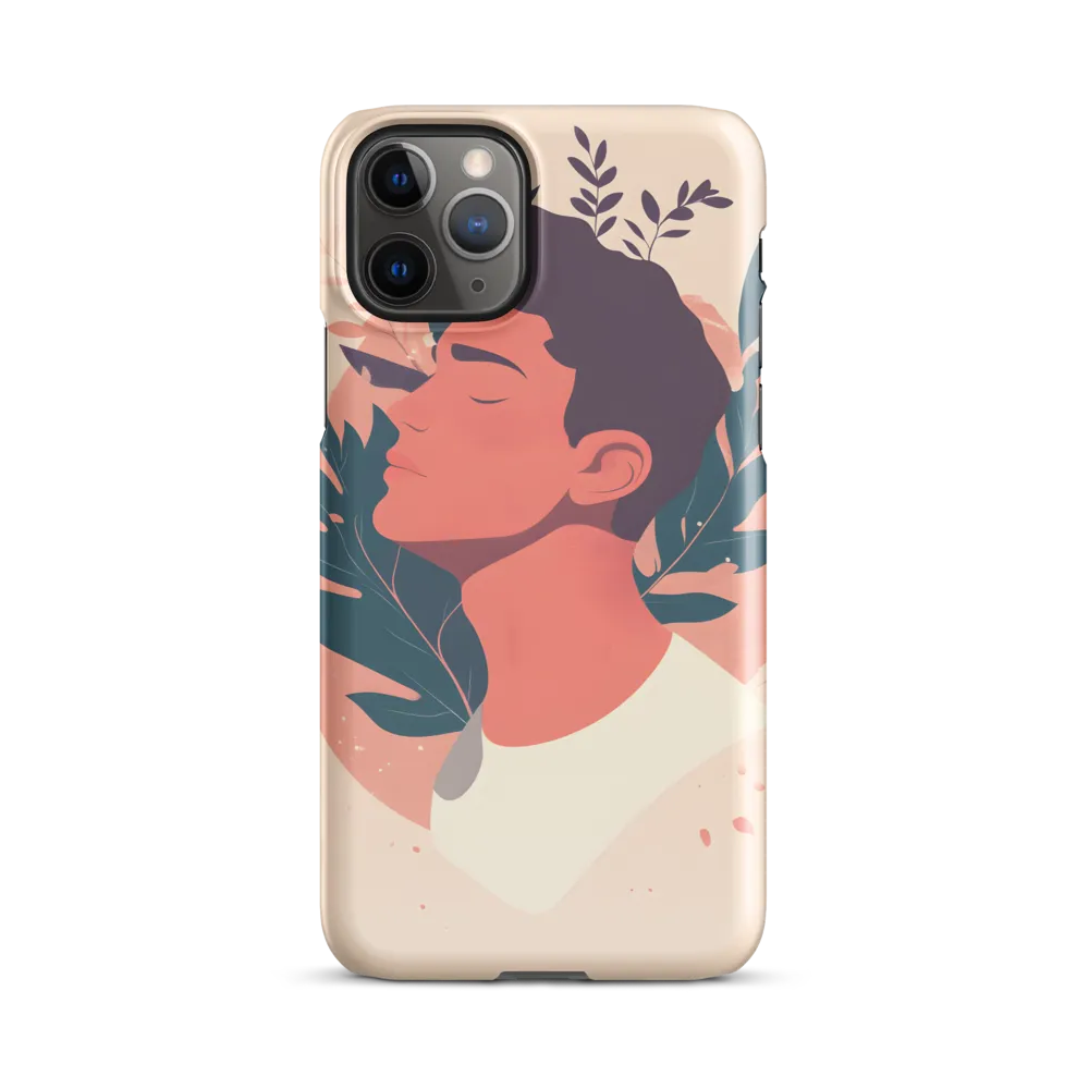 Profile in Coral and Teal