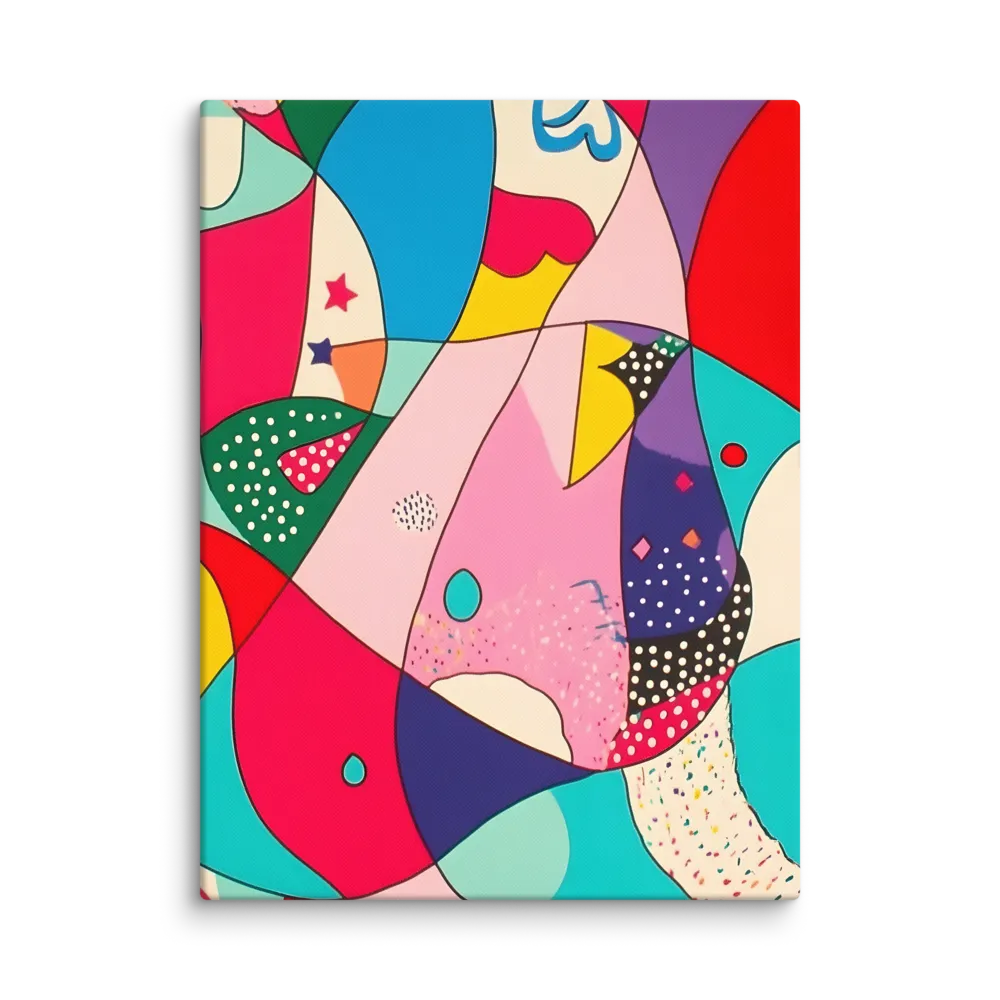 Playful Geometry in Color | Canvas | 24″×32″