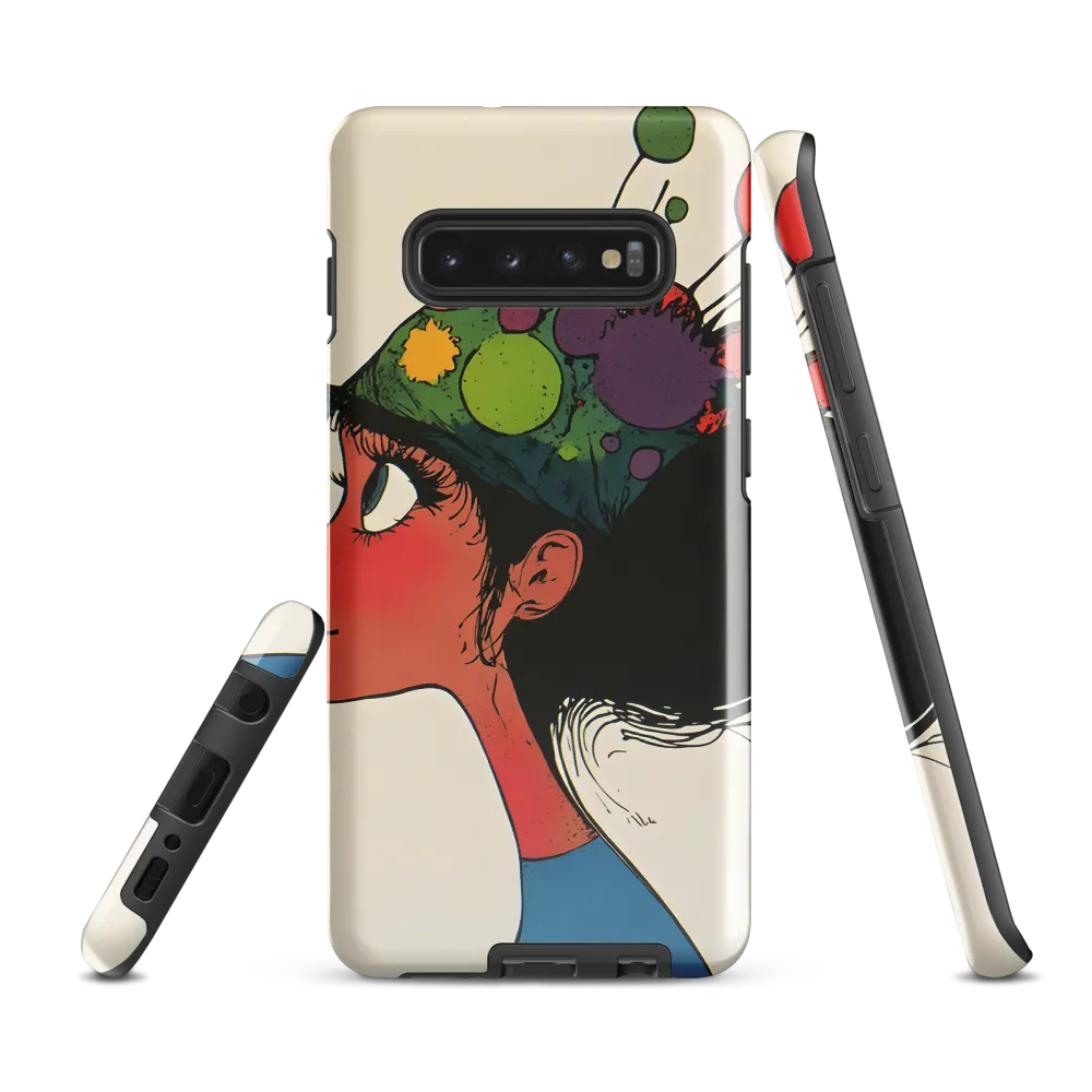 Playful Colors: The Party Hat Girl | Phone Case |  S10 Plus | Tough Case | Glossy