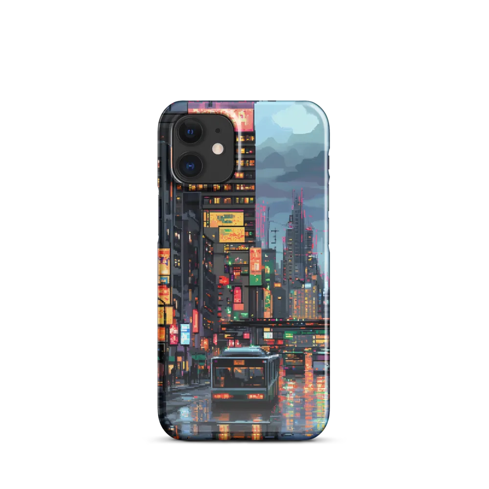 Neon Dreams: A Pixelated Urban Night