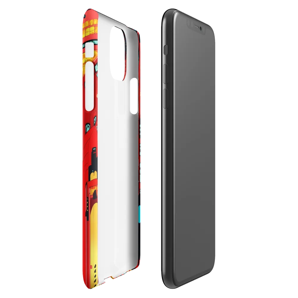 Neon Dreams: A Cyberpunk Cityscape | Phone Case |  11 Pro Max | Snap Case | Matte