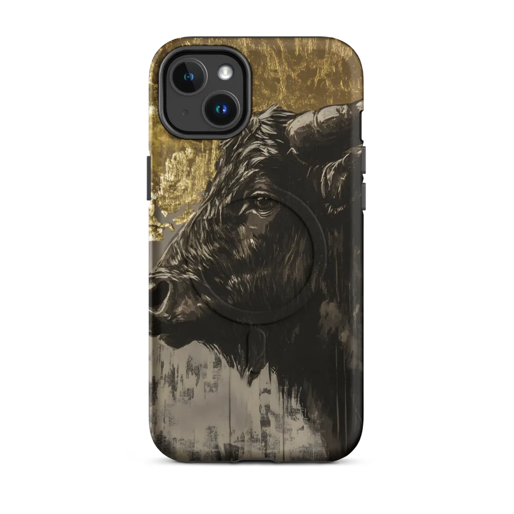 Majestic Bull Against the Golden Horizon